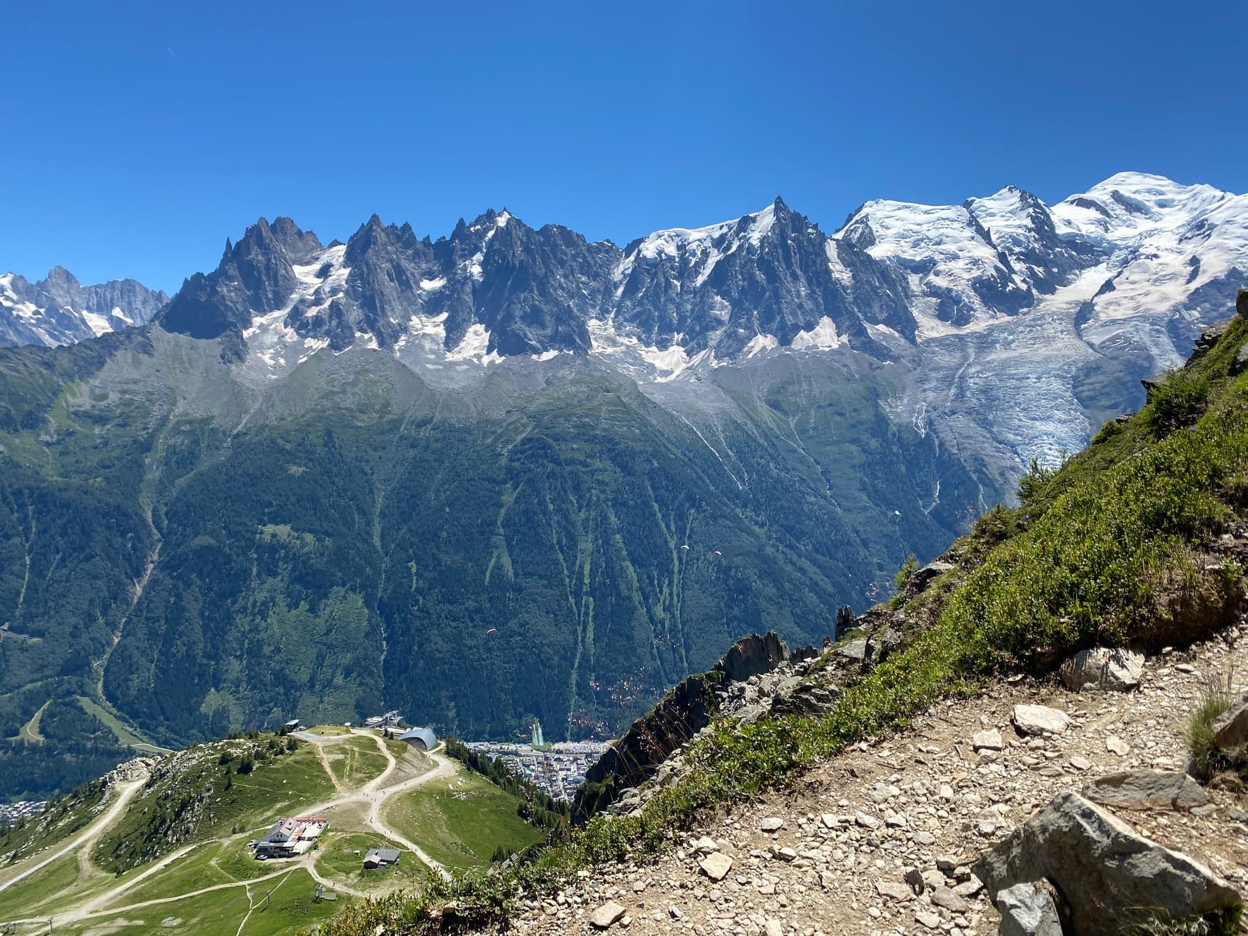 The massif from close to Col du Brevent